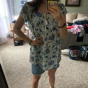 Light  floral blouse